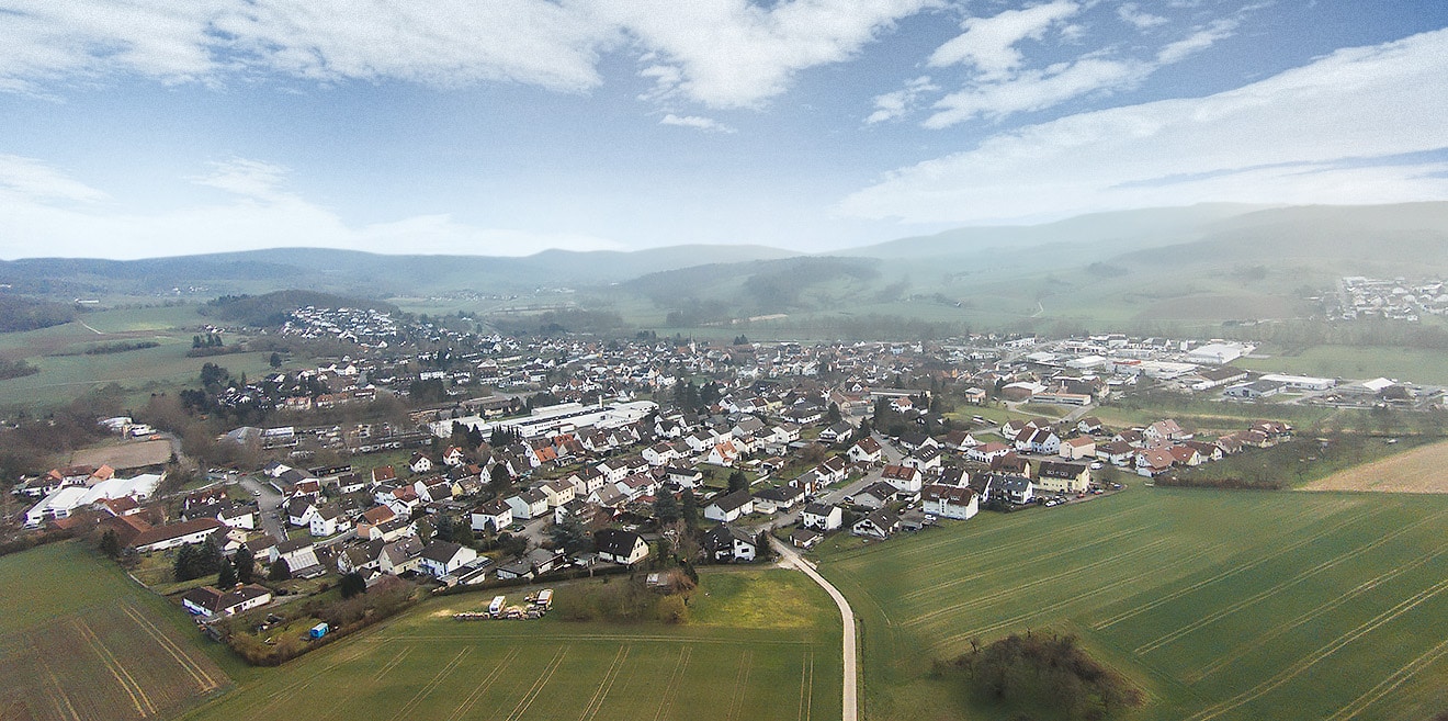 Brensbach von oben - areal shot